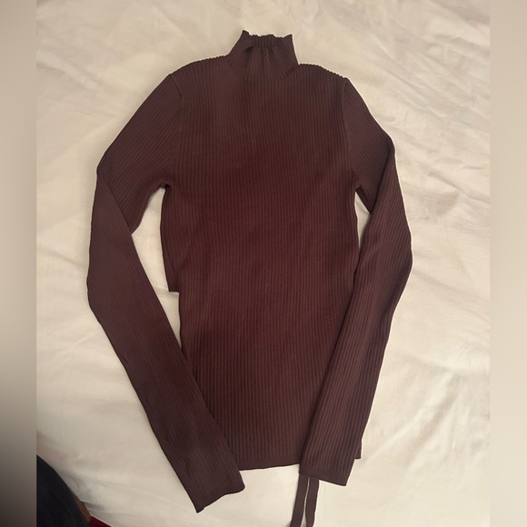 Babaton Sculpt Knit Top (in Brown) - Picture 5 of 8